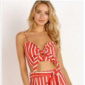 Faithful the Brand linen crop top